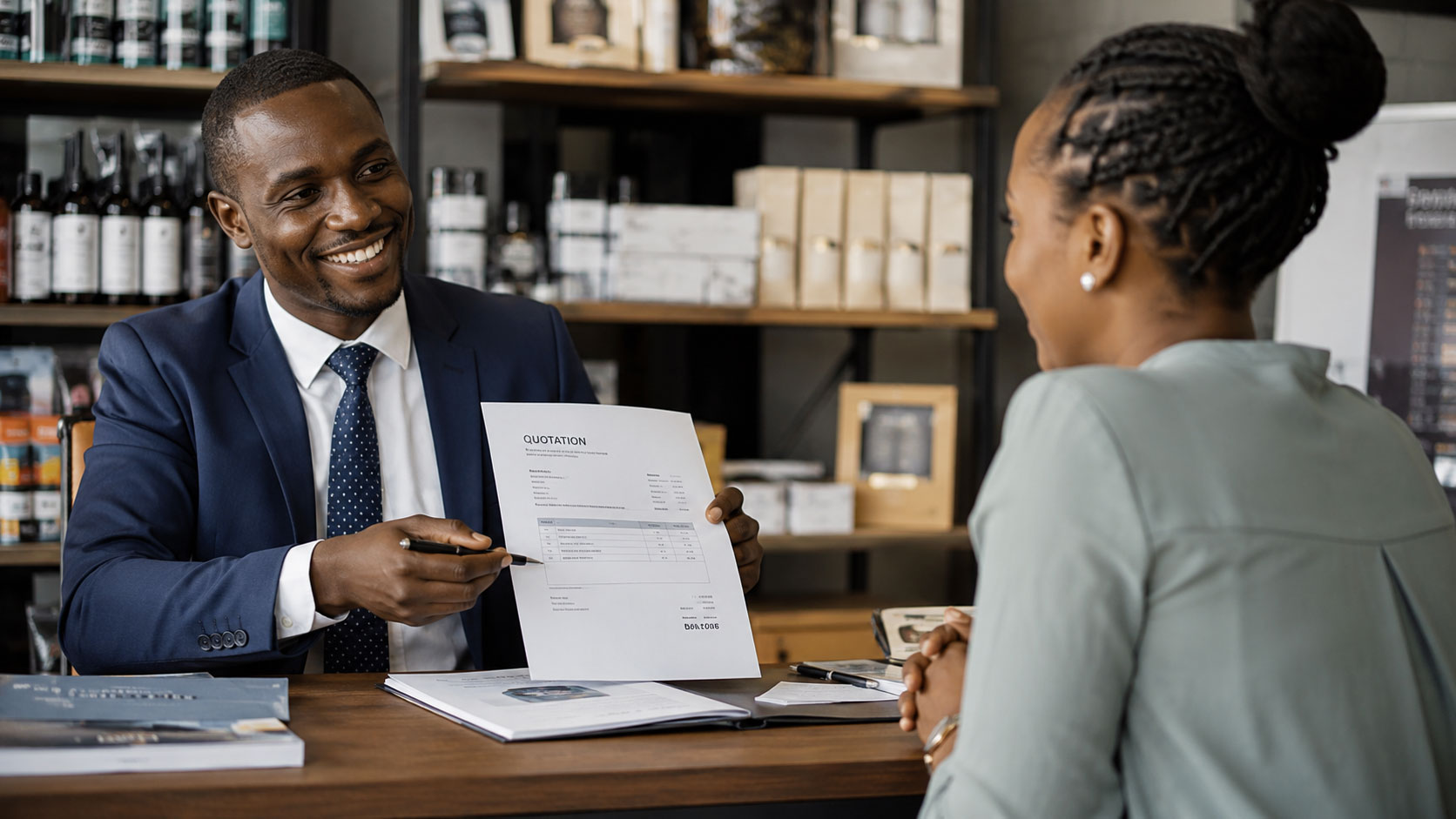 Professional quotation document generated from POS system